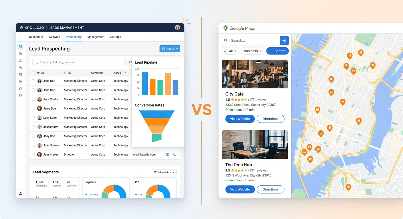 Google Maps Scraper vs Apollo.io: Which Lead Source Converts Better?